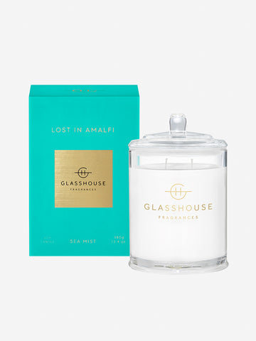 <b>Glasshouse Fragrances</b>  <br>Lost in Amalfi 380g Soy Candle