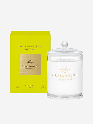 <b>Glasshouse Fragrances</b>  <br>Montego Bay Rhythm 380g Soy Candle