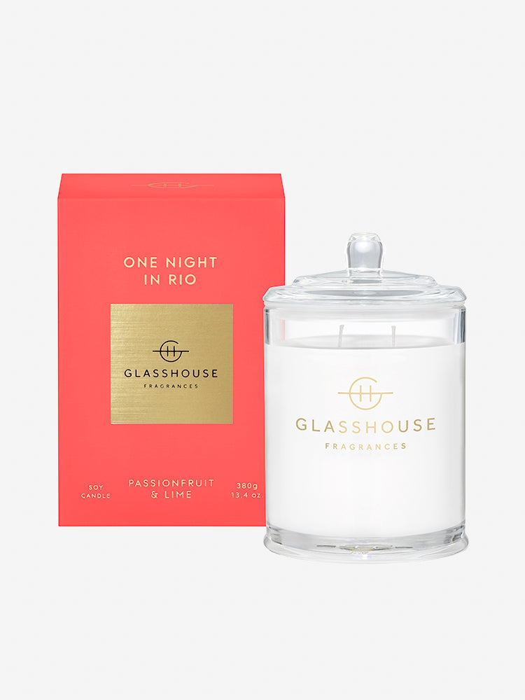 <b>Glasshouse Fragrances</b>  <br>One Night in Rio 380g Soy Candle