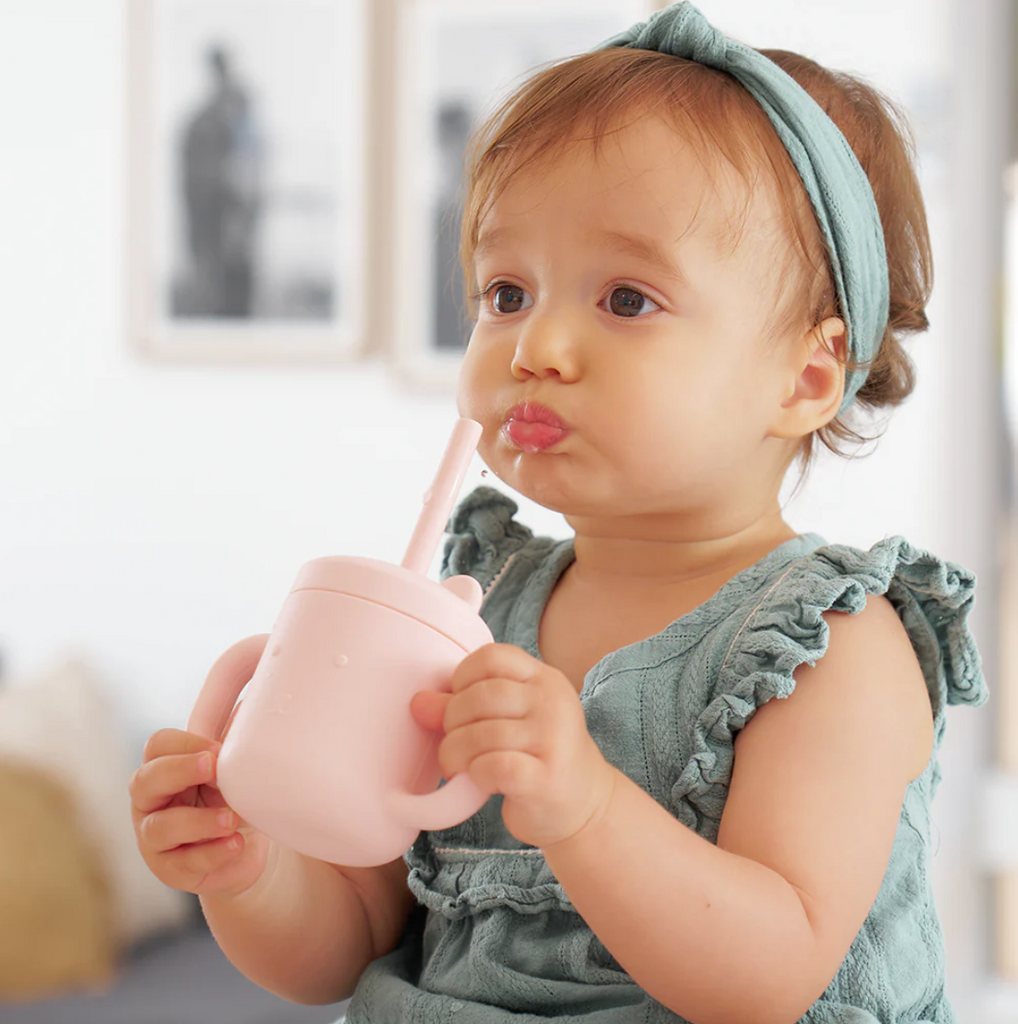 Baby silicon sippy cup - Pink – Ollie & Lloyd