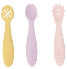 <b>Baby silicon Cutlery set - Sunset</b>