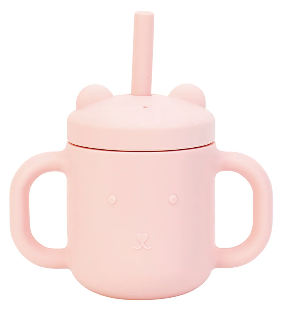 <b>Baby silicon sippy cup - Pink</b>