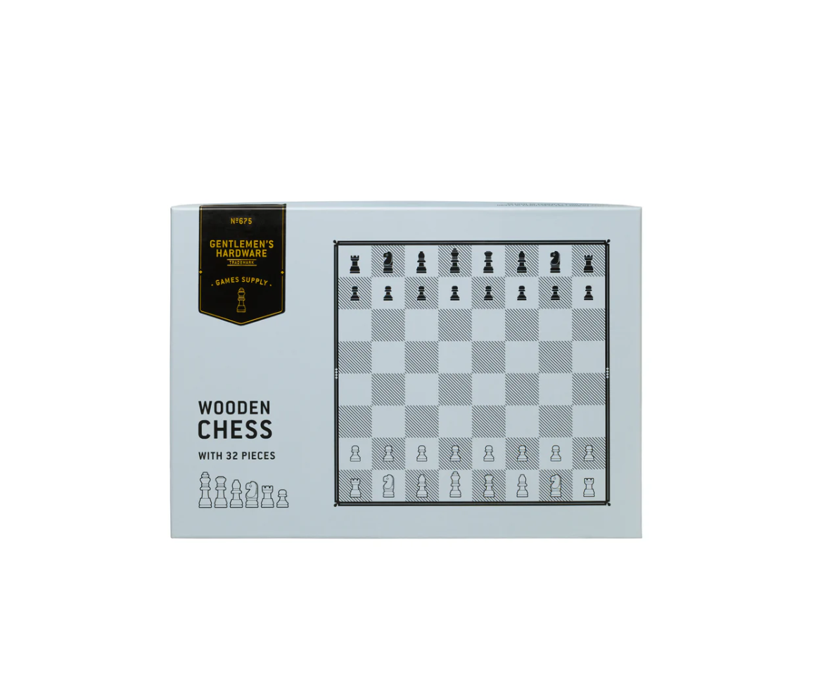 <b>Gentlemen's Hardware Wooden Chess</b>