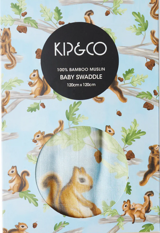 <b>Kip & Co Swaddle - Squirrel Scurry</b>