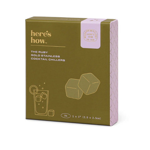 <b>Here's How Ruby Chill cubes - Gold</b>