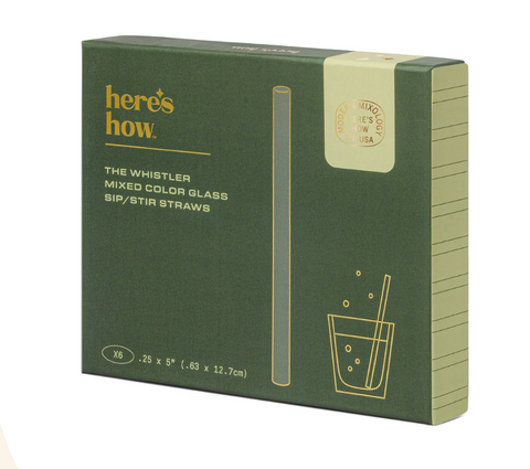 <b>Here's How 'The Whistler' glass straws</b>