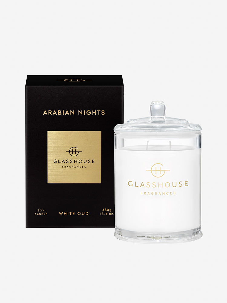 <b>Glasshouse Fragrances</b>  <br>Arabian Nights 380g Soy Candle
