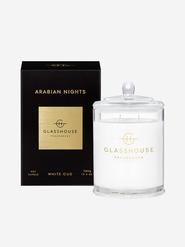 <b>Glasshouse Fragrances</b>  <br>Arabian Nights 380g Soy Candle