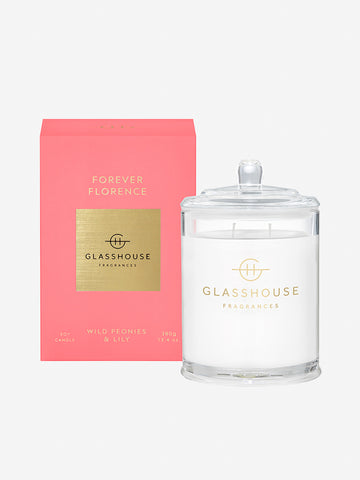 <b>Glasshouse Fragrances</b>  <br>Forever Florence 380g Soy Candle