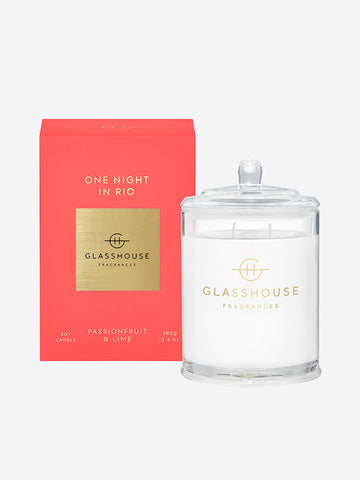 <b>Glasshouse Fragrances</b>  <br>One Night in Rio 380g Soy Candle