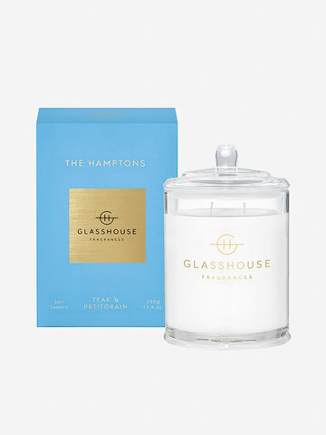 <b>Glasshouse Fragrances</b>  <br>The Hamptons 380g Soy Candle